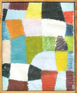 Mønster, 1993, 40 x 49 cm, oliemaleri. 